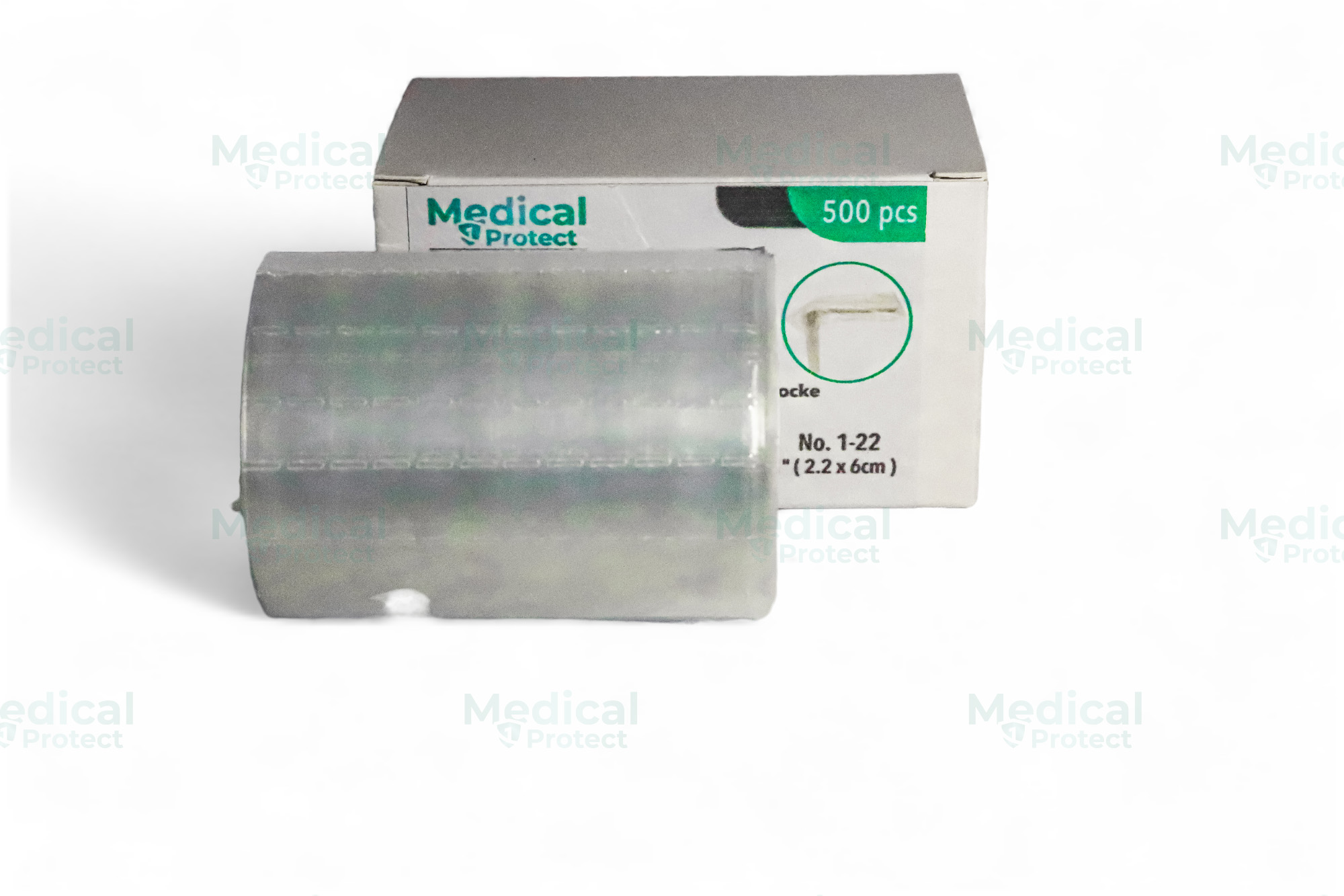 Osłonka 1-22 ustnika Pantomografu  ( zagryzaka) 500szt. na rolce wymiar 2.2x6.cm 