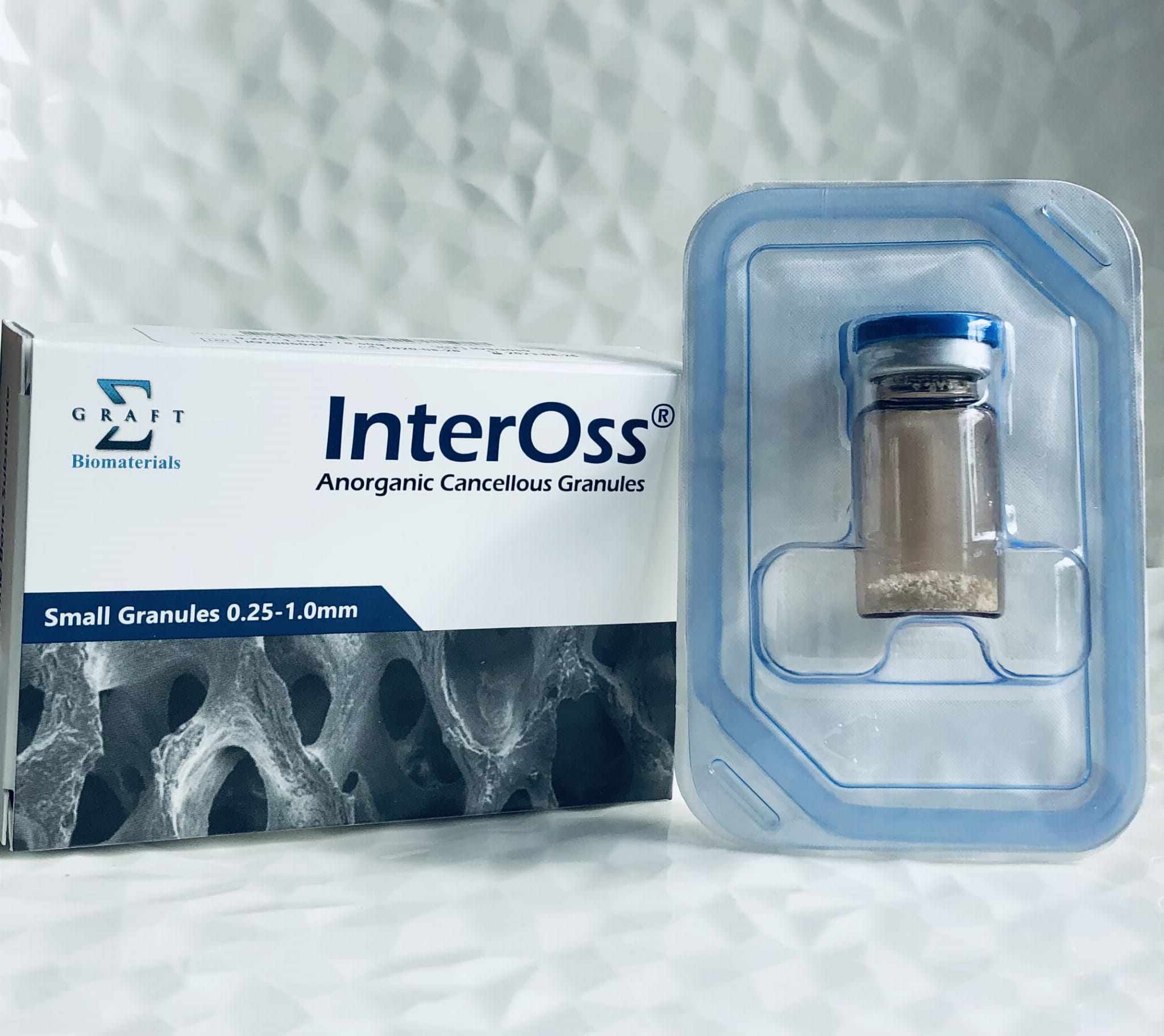 InterOss materiał kościozastępczy pochodzenia wołowego granulat drobny -0.25-1.00 mm -0.5G (OBJĘTOŚĆ