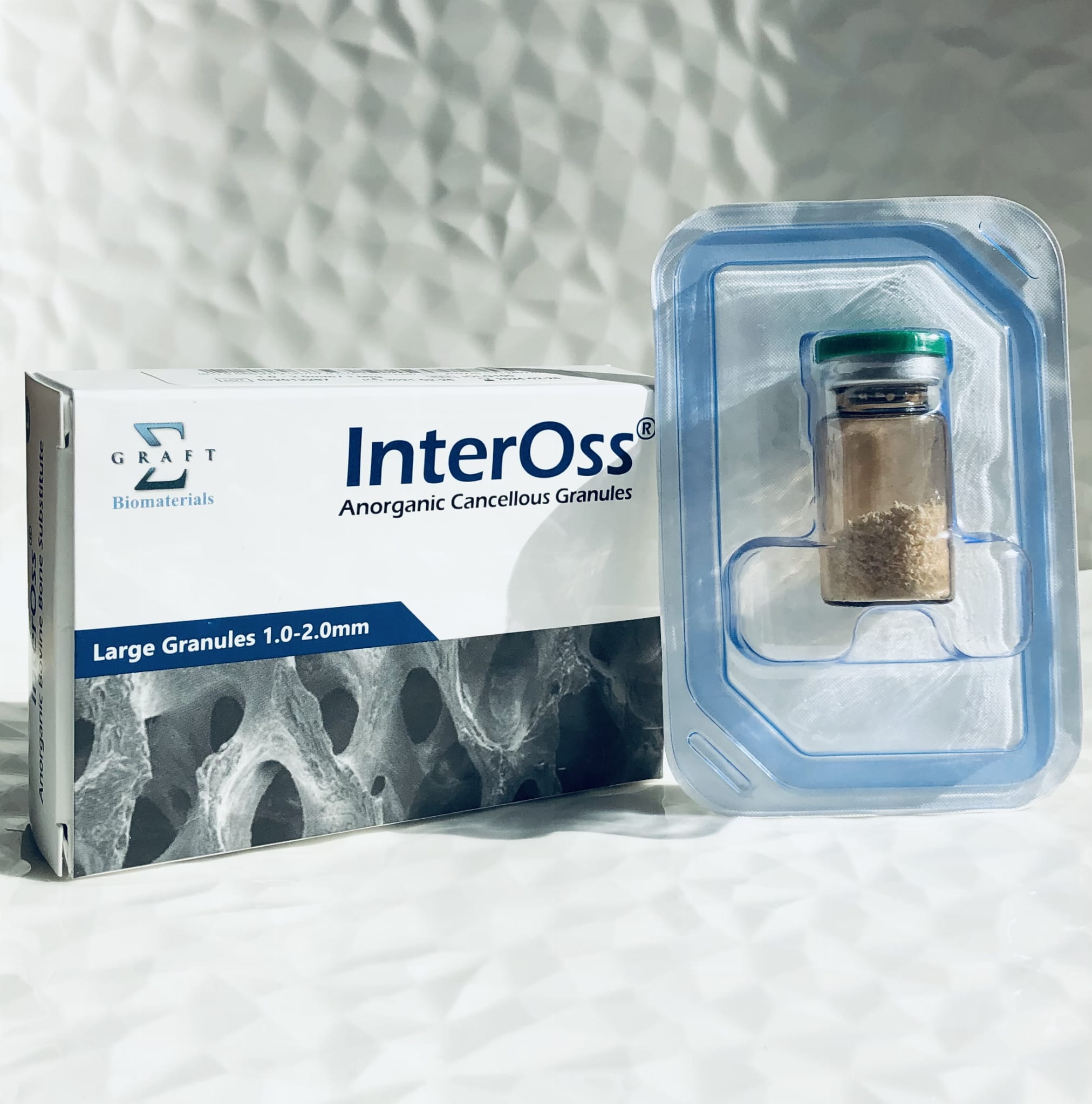  InterOss materiał kościozastępczy pochodzenia wołowego granulat gruby  -1.0-2.0mm-1.0g - (OBJĘTOŚĆ: