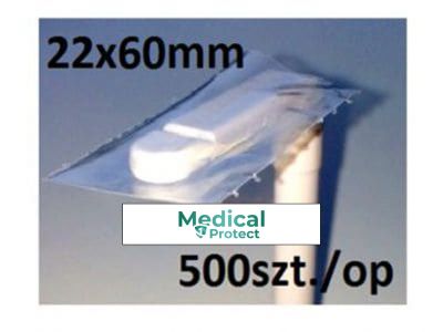 Osłonka 1-22 ustnika Pantomografu  ( zagryzaka) 500szt. na rolce wymiar 2.2x6.cm 