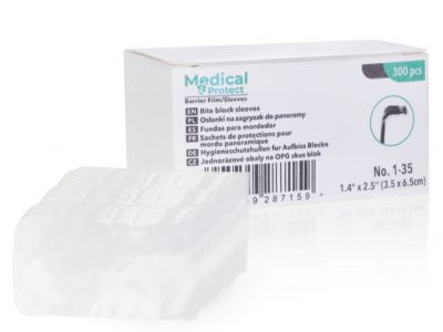 Osłonka 1-35 na zagryzak  do panoramy lub tomografu  Vatech ,Gendex ,Dexis o rozmiarze 3.5 cm  X 6.5